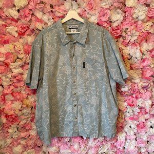 🛍️ 2 for $10 Columbia Paisley Short Sleeve Button Up Sz XXL (2XL)